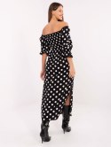 Sukienka LK-SK-510095-1.28 czarno-biały L/XL