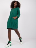 Sukienka RV-SK-6839.95 ciemny zielony L/XL