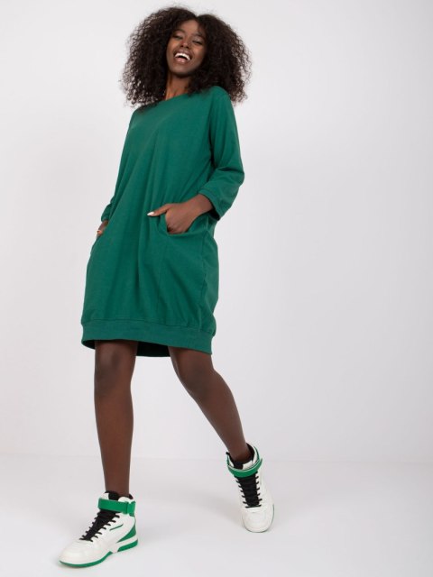 Sukienka RV-SK-6839.95 ciemny zielony L/XL
