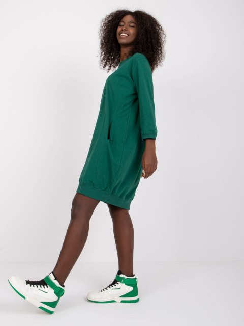 Sukienka RV-SK-6839.95 ciemny zielony L/XL