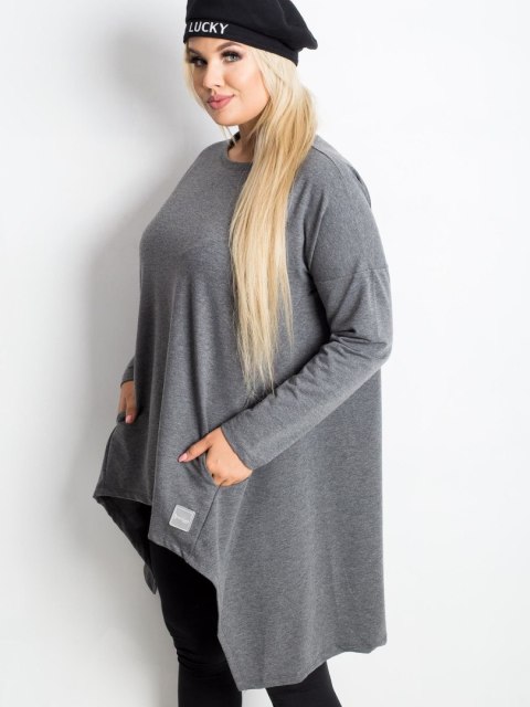 Tunika RV-TU-5042.09X ciemny szary one size XL/2XL