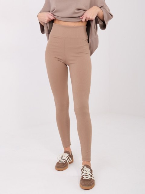 Leginsy RV-LG-9872.22 ciemny bezowy L