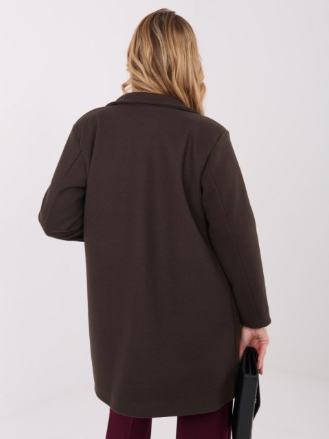 Płaszcz IT-PL-20238.23 ciemny brązowy