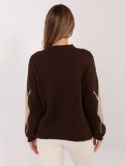 Sweter MI-SW-WM295.15 brązowy
