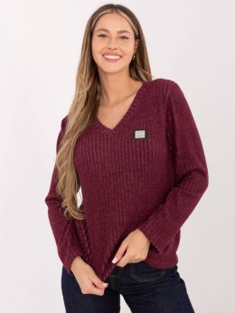 Sweter RV-SW-A1025.80 bordowy