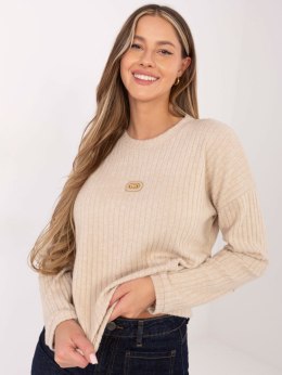 Sweter RV-SW-A1026.52 beżowy