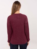 Sweter RV-SW-A1026.52 bordowy