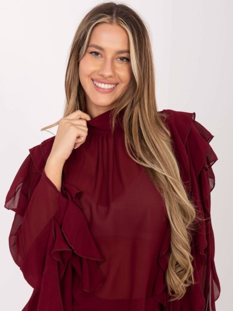 Bluzka PM-BZ-J1005.25 bordowy