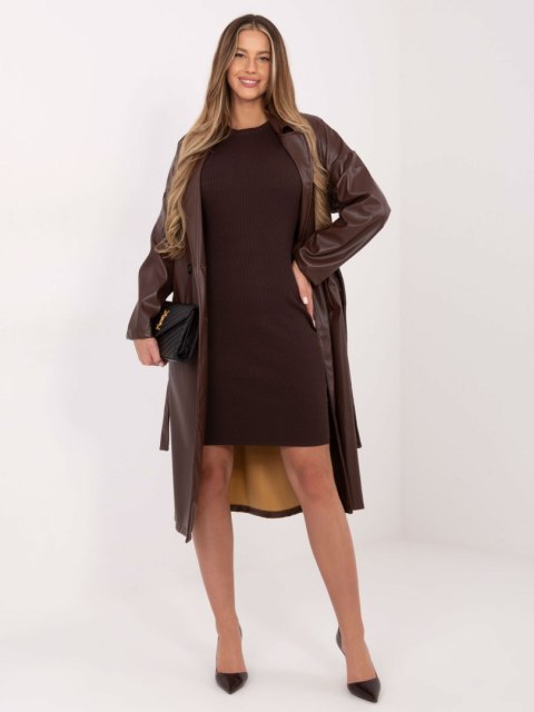 Sukienka D93050Z30372A2EN ciemny brązowy M