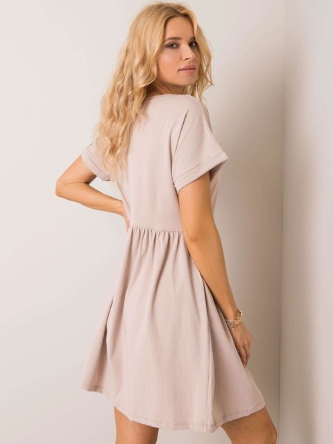 Sukienka RV-SK-5672.03P beżowy XL