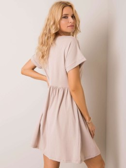 Sukienka RV-SK-5672.03P beżowy L