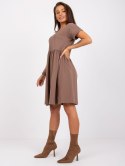 Sukienka RV-SK-5672.03P brązowy L