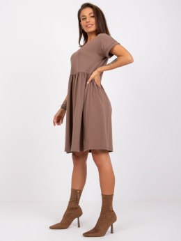 Sukienka RV-SK-5672.03P brązowy XL