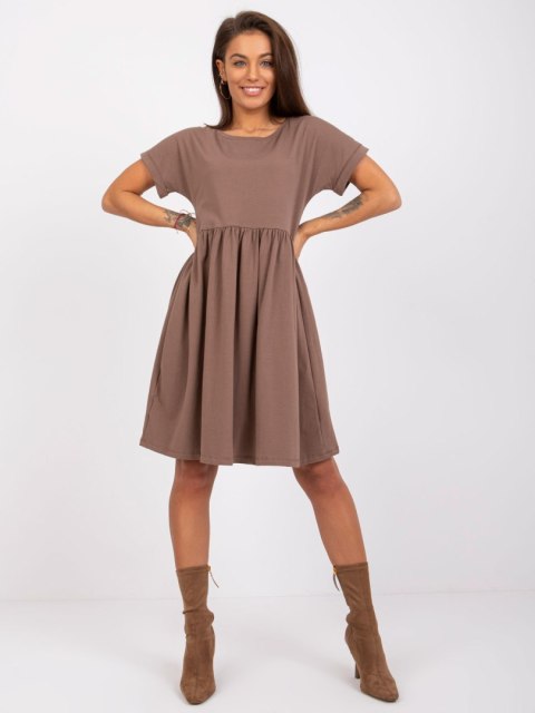 Sukienka RV-SK-5672.03P brązowy M