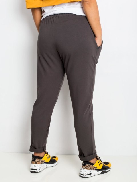 Spodnie dresowe RV-DR-4765.52 ciemny khaki 3XL