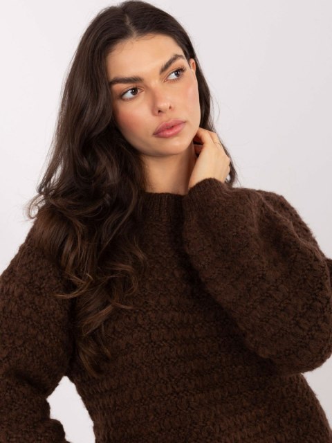 Sweter MI-SW-1028.22 brązowy