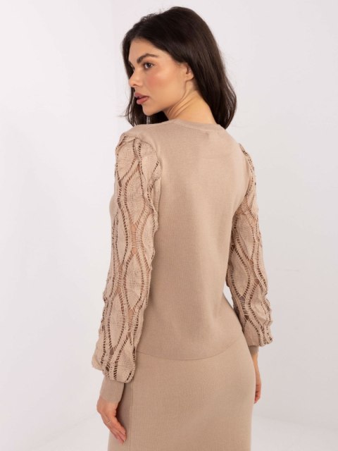 Sweter PM-SW-YIS1077.83 ciemny bezowy