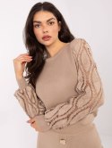 Sweter PM-SW-YIS1077.83 ciemny bezowy