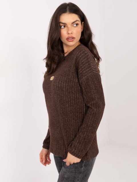 Sweter RV-SW-A1026.52 brązowy