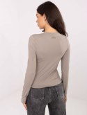Bluzka D12099M02788A ciemny bezowy L