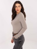 Bluzka D12099M02788A ciemny bezowy S