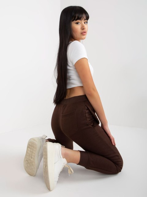 Spodnie TW-SP-2003.02 ciemny brązowy S