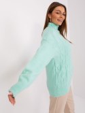 Sweter AT-SW-23401.97P ciemny miętowy