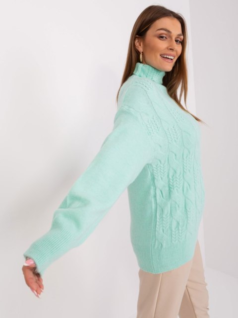 Sweter AT-SW-23401.97P ciemny miętowy