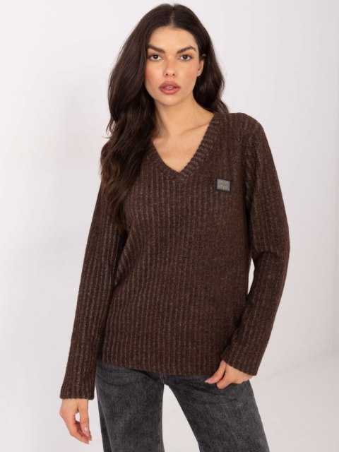 Sweter RV-SW-A1025.80 brązowy