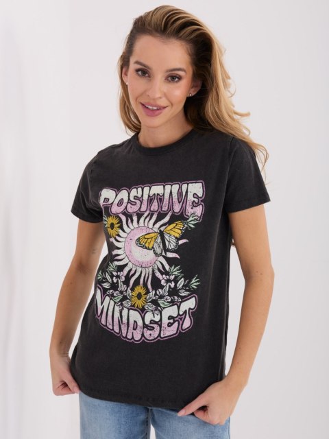 T-shirt D12048M02556K grafitowy L