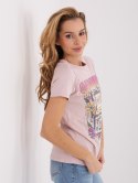 T-shirt D12048M02556K jasny różowy M