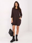 Sukienka RV-SK-6839.95 ciemny brązowy L/XL