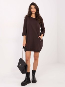 Sukienka RV-SK-6839.95 ciemny brązowy L/XL