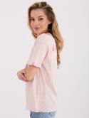T-shirt D12022M02842A jasny różowy M