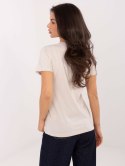 T-shirt D12048M02556K jasny beżowy M