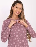 Koszula nocna DU-KN-FP-101.19 ciemny różowy 2XL