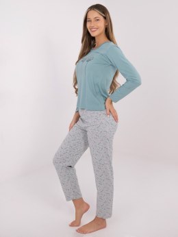 Piżama DU-PI-FP-003.99P mietowy 2XL