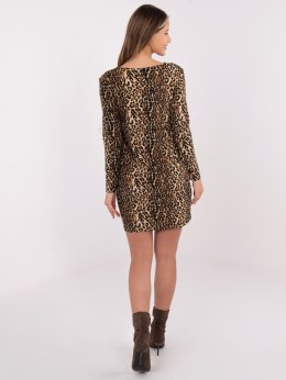 Sukienka RV-SK-A259-1.94 camelowy