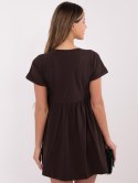 Sukienka RV-SK-5672.03P ciemny brązowy L