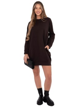 Sukienka RV-TU-5184.93P ciemny brązowy S/M