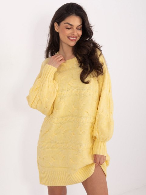 Sweter AT-SW-2367.76P jasny żółty