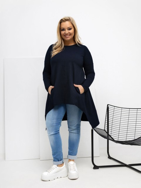 Bluzka RV-BZ-7054-1.06 granatowy