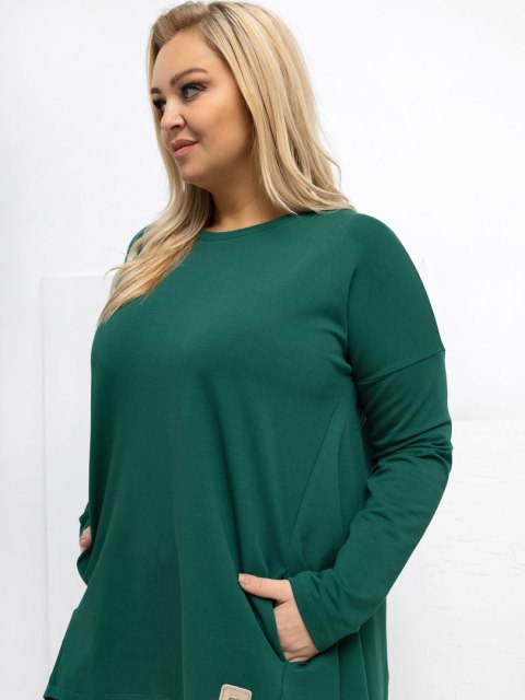 Tunika RV-TU-5042.09X ciemny zielony one size XL/2XL