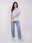 T-shirt D12022M02842A jasny niebieski L