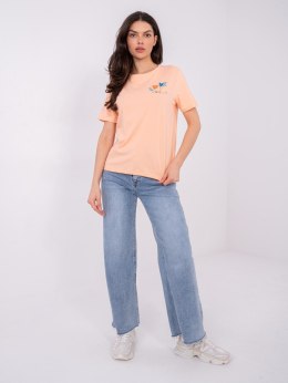 T-shirt D12022M02844A brzoskwiniowy L