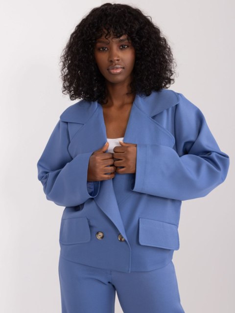 Marynarka LK-MA-509578.20 szaro-niebieski S/M