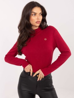 Sweter LK-SW-510184.01P bordowy S