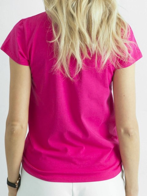 T-shirt RV-TS-4623.71 fuksjowy S