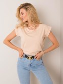 T-shirt RV-TS-4833.25P beżowy M