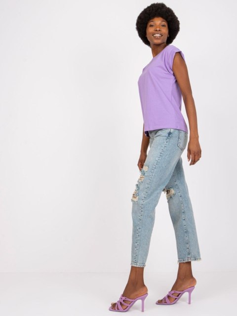 T-shirt RV-TS-4833.67P fioletowy L